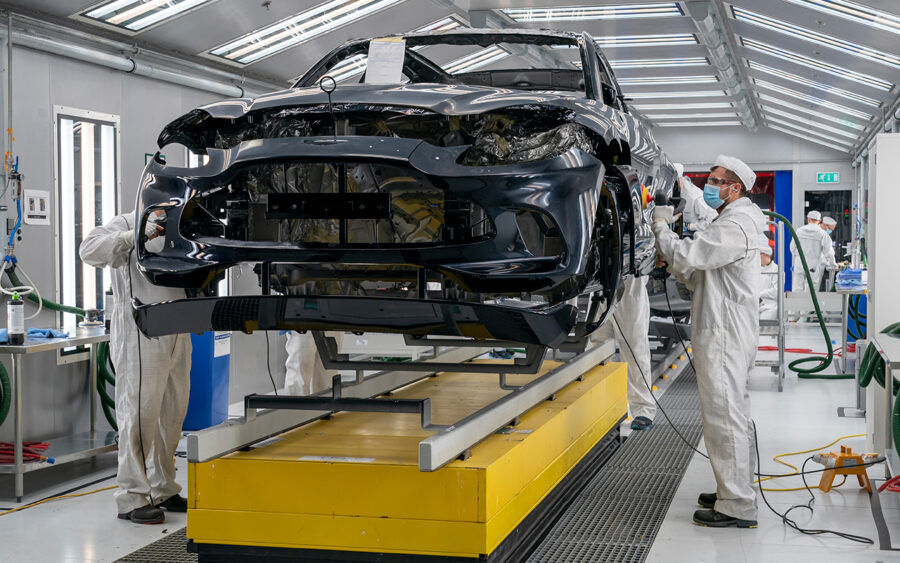 Aston Martin's facility at St Athan, Wales