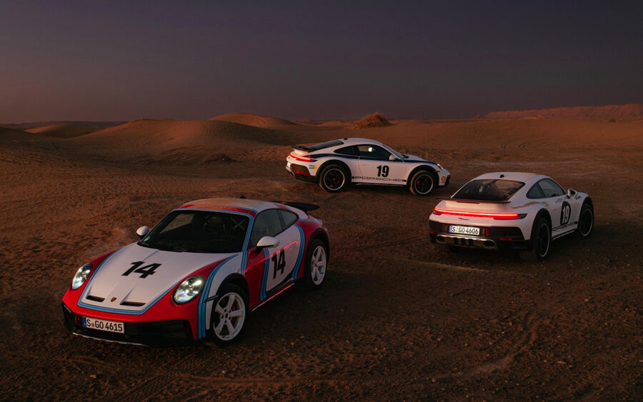 Porsche 911 Dakar gets three more retro wraps