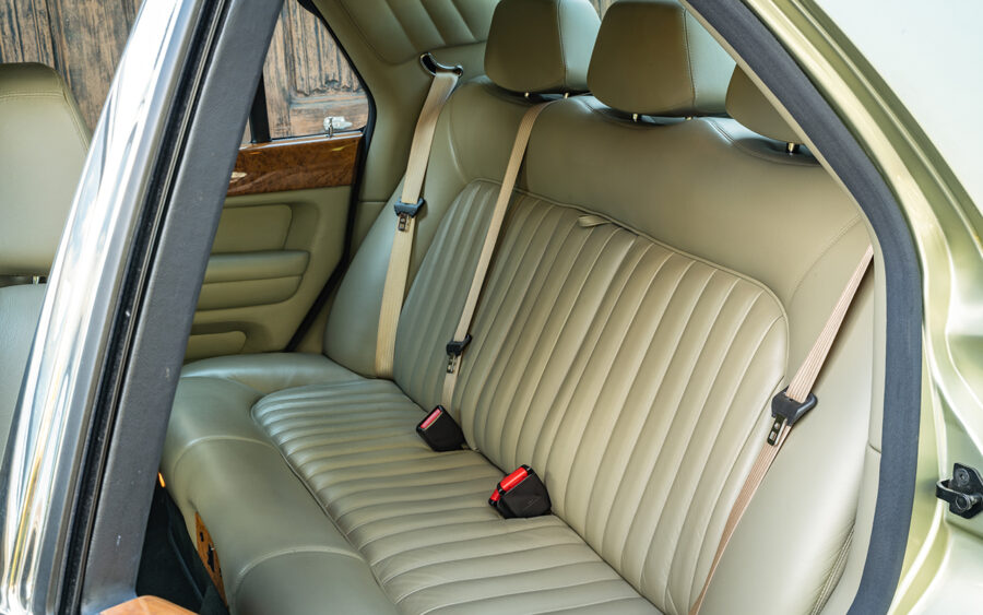 This particular Arnage features a bespoke bench seat, made up and fitted by in-house Mulliner Park Ward.