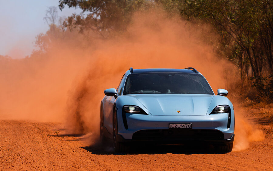 Porsche Taycan 4S Cross Turismo on a 5,000km trip across Australia in 2023
