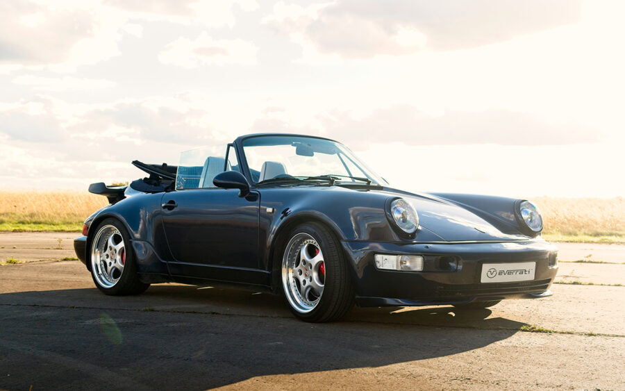 First ever electric widebody Porsche 964 Cabriolet revealed by Everrati