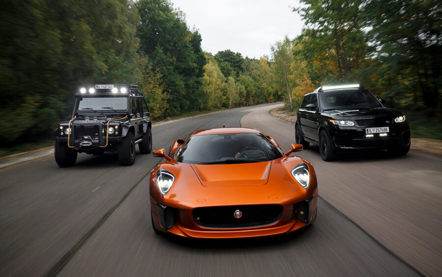 The Jaguar C-X75 was one of three models supplied by JLR for the production of 2015's Spectre. The quick release bonnet clips seen on this stunt car have been removed on the new road-going example