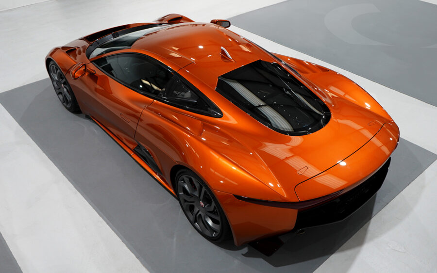 The first road-going Jaguar C-X75 is a former James Bond stunt car. Just like its original concept versions, these film cars were originally produced in partnership with Williams Advanced Engineering