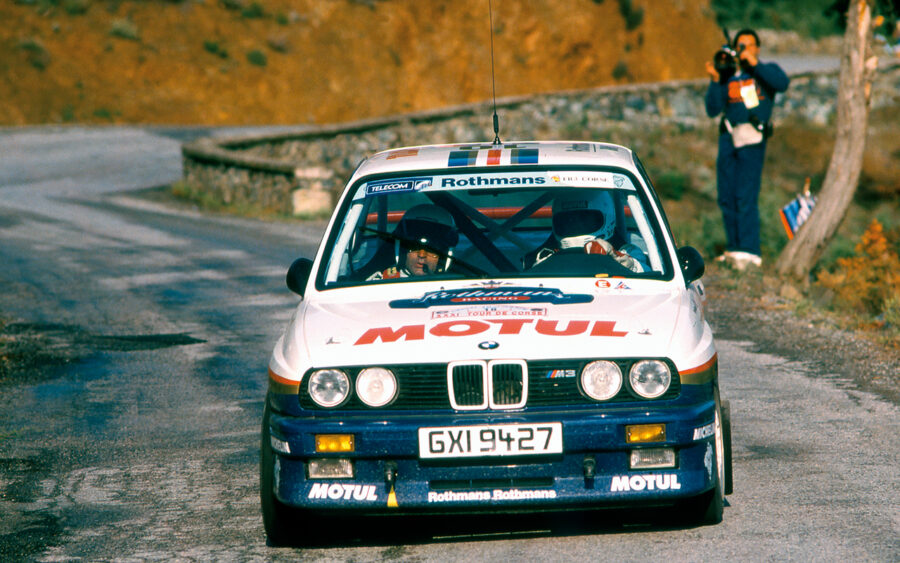 BMW M3 Group A competing in the Tour de Course in 1987