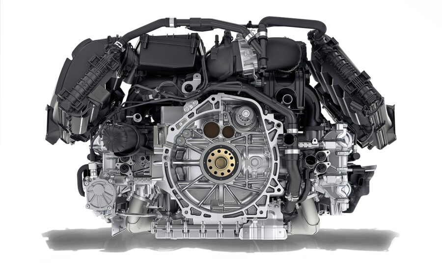 Porsche B4 flat-four turbo engine tech guide