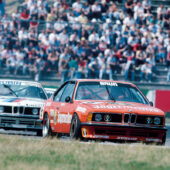 Hans-Joachim Stuck in the Jägermeister 635CSi Group A in 1984.