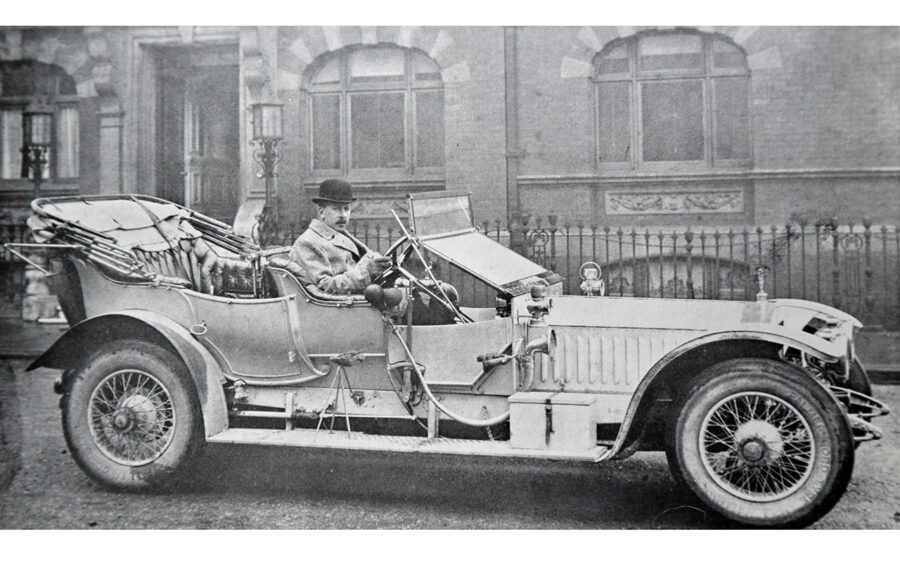The second Phantom ever built, with Claude Johnson at the wheel.