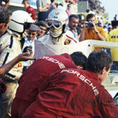 Vic Elford and Richard Attwood with 917 long-tail at Le Mans in 1969