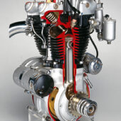 Triumph's Speed Twin engine was created as part of Turner's inspiration